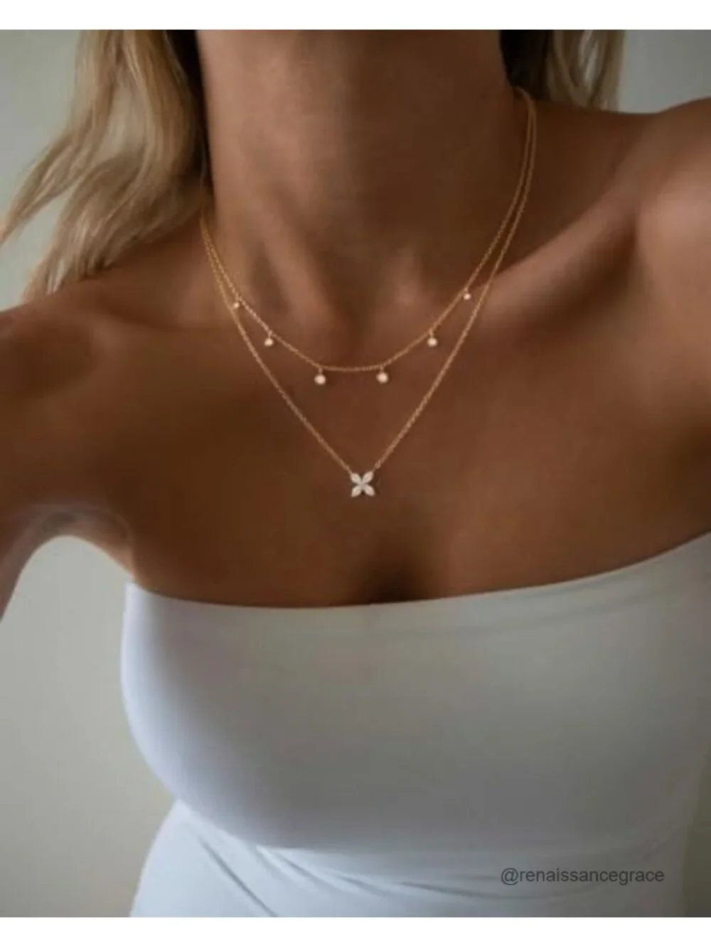 N/A layered necklace